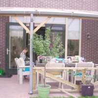 veranda met kanaalplaat